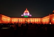Dynamic facade lighting system at Rashtrapati Bhawan, North & South Block