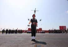President presents Colour to Army Aviation Corps