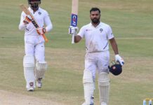 India sets target at 395, SA struggling at 11/1