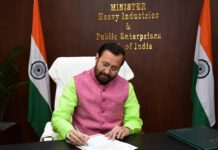 Javadekar takes charge as Heavy Industries and Public Enterprises Minister