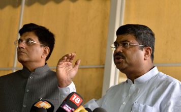 Dharmendra thanks Piyush for up-gradation of Angul Aluminium Park