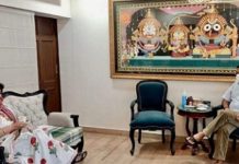 Bhubaneswar MP Aparajita Sarangi meets Union PNG-Steel Minister Dharmendra Pradhan