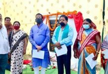 Bargarh MP Suresh Pujari lays foundation stone for Belpahada Town Road in Jharsuguda