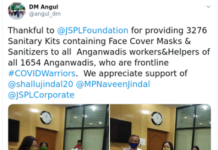 JSPL Continues its Efforts to support the Fight against COVID-19 in Odisha