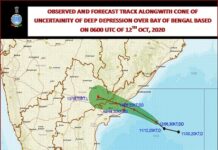 Depression over West-Central Bay of Bengal intensifies into a Deep Depression