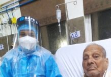 96 –year old Freedom Fighter defeats COVID-19 at SUM COVID Hospital