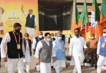 Baijayant Panda attends BJP National Office Bearers Meet in New Delhi