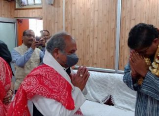 Jay Panda-Narendra Singh Tomar Performed Puja at Maa Kamakhya Temple seeking BJP’s Mission 100 Plus in Assam