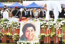 Melody Queen Lata Mangeshkar cremated with state honours, PM attends the Funeral Ceremony