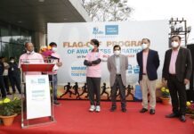 NALCO CMD Flags off Awareness Marathon on World Cancer Day