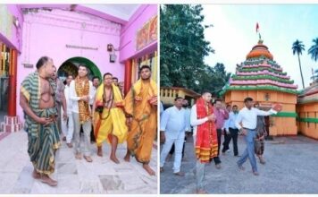 5T Secretary VK Pandian Reviews Development Work at Maa Bhagwati-Maa Ugratara Temples