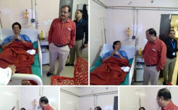 ଭୁବନେଶ୍ୱର ରେ Shree Hospital ଚିକିଶ୍ଚିତ ହେଉଥିବା ବଡୁସୁଆର ସେବାୟତଶ୍ରୀକାଶୀନାଥ ସାମନ୍ତରାଙ୍କୁ ଭେଟିଲେ ମୁଖ୍ୟ ପ୍ରଶାସକ ଶ୍ରୀଯୁକ୍ତ ରଂଜନ କୁମାର ଦାସ