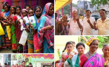 62.46 percent of polling recorded till 5 PM in Odisha , Kendrapara 62.02 Percent