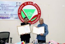 Siksha ‘O’ Anusandhan Deemed to be University signed a MoU with Central Agricultural University – Imphal