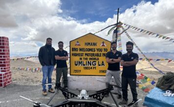 Odisha based BonV Aero sets World Record for High-Altitude UAV Hover Test at Umling La, Ladakh, Carried a 30kg Payload at 19,024 Feet, thereby achieves significant milestone