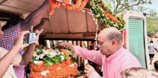 ପୂର୍ବତନ ବିଧାୟକ ପ୍ରସନ୍ନ ପଟ୍ଟନାୟକଙ୍କ ପରଲୋକରେ ରାଜ୍ୟ ବିଜେପିର ଶୋକ-ବିଜେପି ସଂଘର୍ଷମୟ ଯାତ୍ରାର ଅଗ୍ରଗଣ୍ୟ ନେତା ଥିଲେ ପ୍ରସନ୍ନ ଭାଇ: ମନମୋହନ ସାମଲ