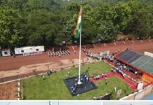 175th Monumental National Flag Installed by the Flag Foundation of India at Kasia Mines of Jindal Steel, Naveen Jindal remembered the sacrifices of local freedom fighters—Dharanidhar Bhuyan, Dharanidhar Nayak, Ratna Nayak, Madan Patnaik