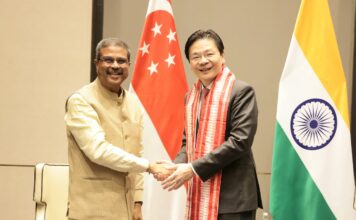 Union Education Minister meets Singapore’s Prime Minister H.E. Lawrence Wong in New Delhi