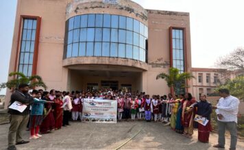 Child Marriage Free India 100 Days Awareness Campaign was organized by the District Social Welfare Office at Shri Jagannath University