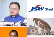 Tata Steel( Rs 4,313.61 Crore)-JSW Steel ( Rs 1,472.69 Crore) -ESL Vedanta ( Rs 1,255.38 Crore) Facing Demand Notices from Odisha Government for alleged Shortfalls in Mineral Production or Dispatch under Rule 12A of the Minerals (Other than Atomic and Hydrocarbon Energy Minerals) Concession Rules, 2016 (MCR 2016) but CM Mohan Charan Majhi and Steel and Mines Minister Bibhuti Jena Busy in MoU Signing