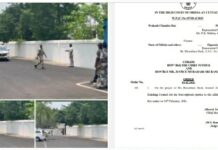 High Court expresses concern over road blockade in front of Naveen Niwas, State government directed to submit “Affidavit” within three weeks