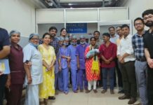 Neonatal medical team at the Institute of Medical Sciences and SUM Hospital successfully turned around the condition of a baby girl born at 26 weeks with a birth weight of only 772 grams