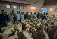 Gajapati district police achieve success in anti-drug campaign: 2.8 tonnes of ganja seized,District police have seized more than 12 tons of marijuana in the past few days.