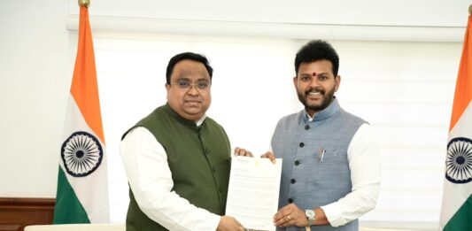 BJD MP Dr. Sasmit Patra met Union Minister of Civil Aviation Kinjarapu Rammohan Naidu with a proposal that the existing Rangeilunda airstrip in Ganjam district be developed into a full-fledged commercial airport to be designated as Brahmapur Airport
