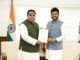BJD MP Dr. Sasmit Patra met Union Minister of Civil Aviation Kinjarapu Rammohan Naidu with a proposal that the existing Rangeilunda airstrip in Ganjam district be developed into a full-fledged commercial airport to be designated as Brahmapur Airport