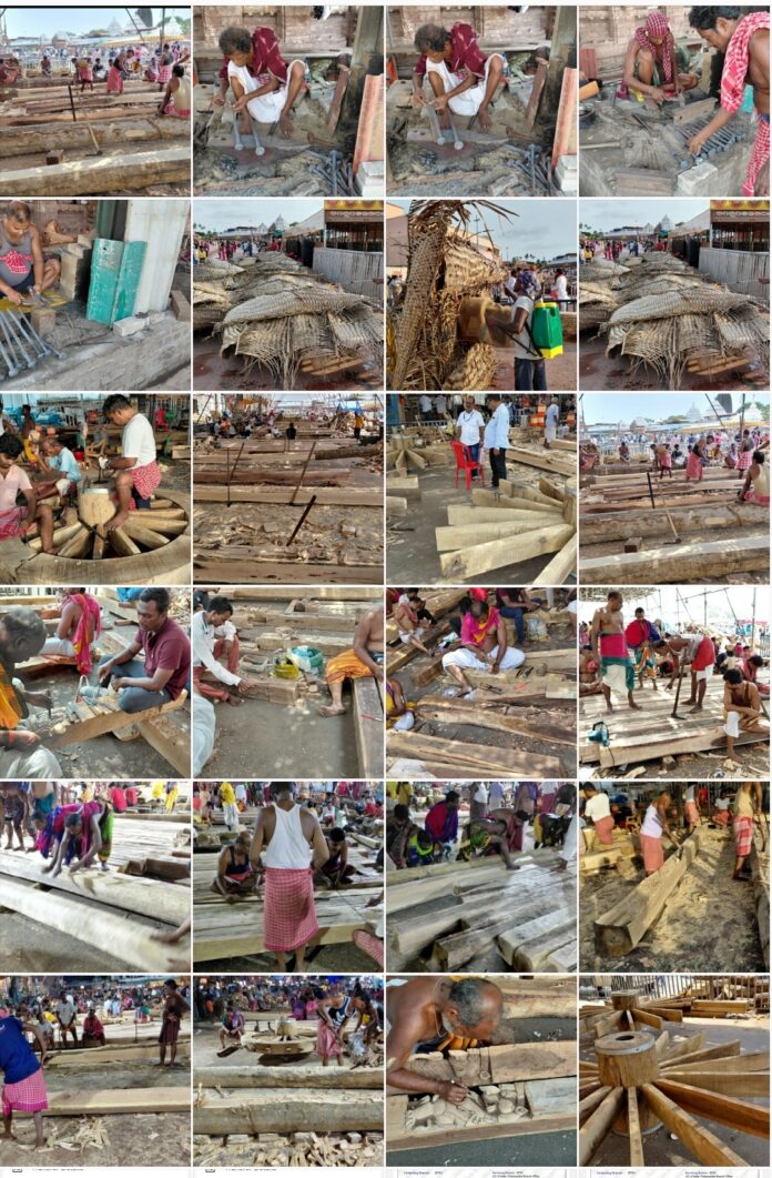 Rathakhala: Chariot making work Day -24