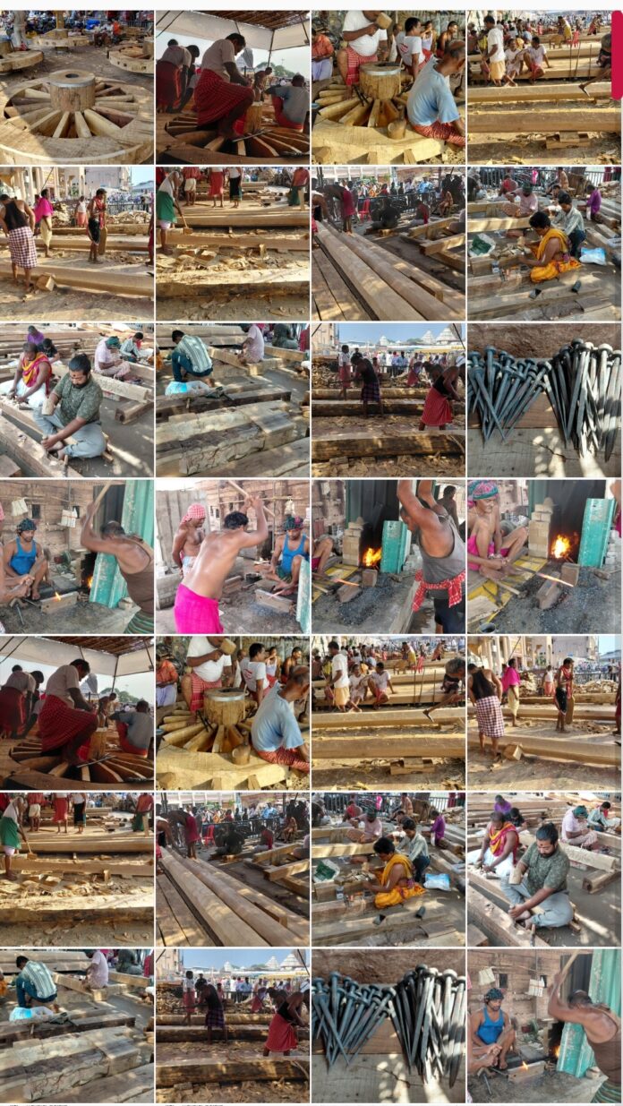 Rathakhala: Chariot making work Day 26-