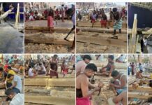 *Rathakhala: Chariot making work Day 31-work of the three-way two-way Gargara is in the final stage, the Maharana Sevaks have continued the work of constructing the three-way Nahaka, Vu Nahaka, Badra Uchula and San Uchula Akhar