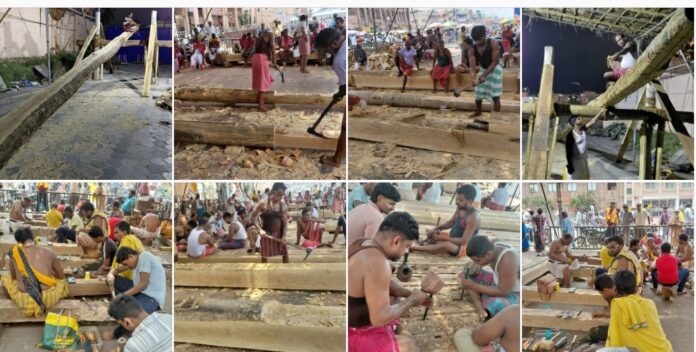 *Rathakhala: Chariot making work* *Day 31*