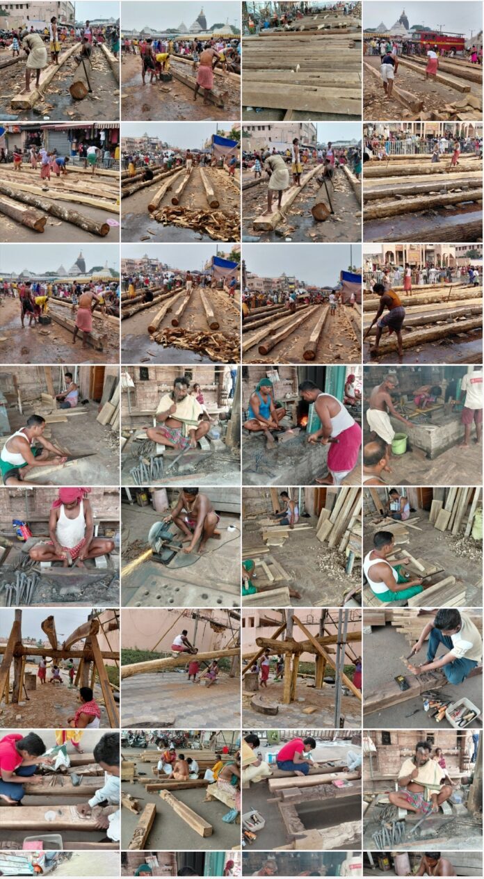 Rathakhala: Chariot making work Day 36