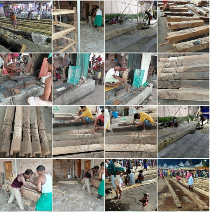 Rathakhala: Chariot construction work Day 37-