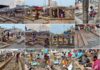 Rathakhala: Chariot making work Day 39-Karti Sevaks have completed the 40-foot-long bridge of the Dwarkadalan Rath and have brought the work of the bridge to the final stage,At the temporary blacksmith shop in Dolavedi, the Ojha Sevaks have continued to construct the three chariots, the Danda Kanta, the Gayal Kanta, and the Potal Kanta