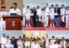 Governor Dr. Hari Babu Kambhampati felicitates matric toppers and their guardians