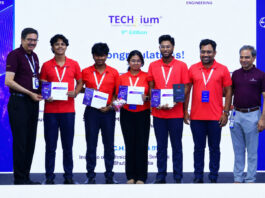 A four-member students’ team of Institute of Technical Education and Research (ITER), faculty of engineering and technology of SOA Deemed to be University here, has won the prestigious ‘Peoples’ Choice Award’ at the TECHgium 2026, the ninth edition of L&T Technology Services (LTTS) flagship open innovation challenge for engineering students across the country the Grand Finale held at the LTTS campus at Mysuru