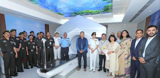 A Ring Gantry-based Linear Accelerator commissioned into the Department of Radiation Oncology at Army Hospital (Research and Referral), Delhi in the presence of Defence Secretary Rajesh Kumar Singh