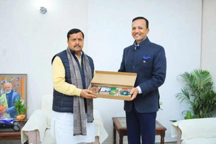 Jindal Steel Ltd Chairman, BJP Lok Sabha MP from Kurukshetra Harayana, and President Indian Steel Association, Mr Naveen Jindal on Saturday extended his warm greetings to BJPs National President and MP Mr Nitin Nabin on his Birthday.