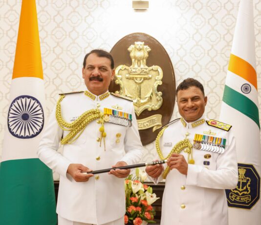 Admiral Krishna Swaminathan, PVSM, AVSM, VSM assumed charge as the 27th Chief of the Naval Staff of the Indian Navy