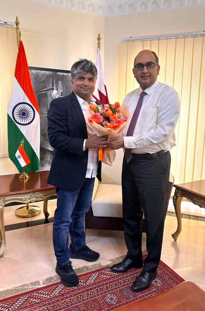 Greeting Ambassador Vipul in Doha2