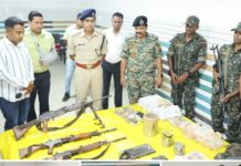 Huge quantity of Maoist weapons seized from Odisha-Chhattisgarh border