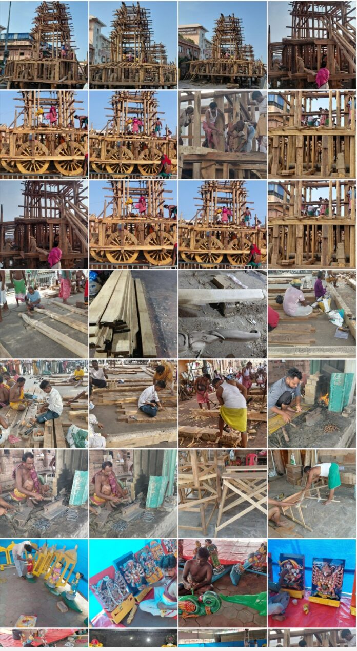 Rathakhala: Chariot making work Day 54-