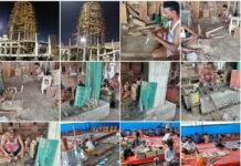 Rathakhala: Chariot construction work Day-63-painters have continued the painting work on the idols of the gods and goddesses on the sides of the chariot, the swans on the sides of the chariot, the horses on the backs of the horses, and the external painting work on the chariot