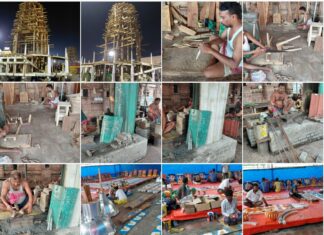 Rathakhala: Chariot construction work Day-63-painters have continued the painting work on the idols of the gods and goddesses on the sides of the chariot, the swans on the sides of the chariot, the horses on the backs of the horses, and the external painting work on the chariot