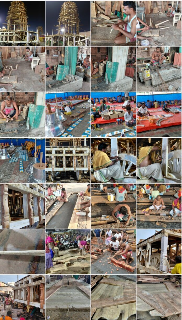 Rathakhala: Chariot construction work Day-63