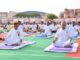 Ashwini Vaishnaw and Union Minister of State Shri Arjun Ram Meghwal Participate in Mass Yoga Session at Karni Stadium, Bikaner, Promoting Healthy Living
