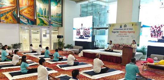 Ministry of Coal and the Ministry of Mines jointly celebrated the 12th International Day of Yoga (IDY) 2026 with great enthusiasm and participation at GPOA-3, Netaji Nagar New Delhi