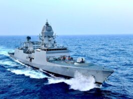PM Modi commissions three indigenously designed and built naval ships – INS Dunagiri, INS Sanshodhak and INS Agray at Syama Prasad Mookerjee Port, Kolkata, West Bengal